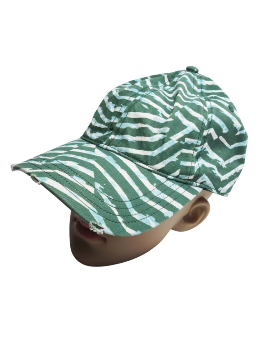 Aerie Baseball Hat Green Pattern Cap Women's NWT!